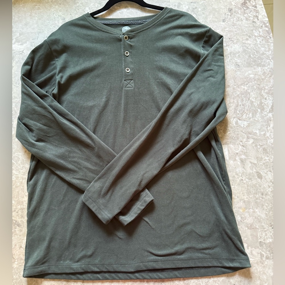 Weatherproof Green Long Sleeve Relaxed Fit Top